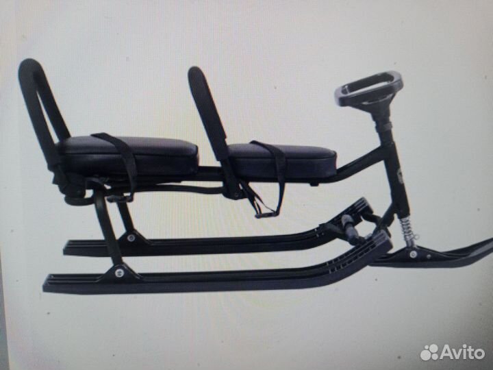 Детский снегокат для двоих детей