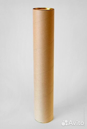 Подарочный крафт тубус