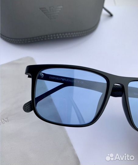 Очки emporio armani синие поляризационные