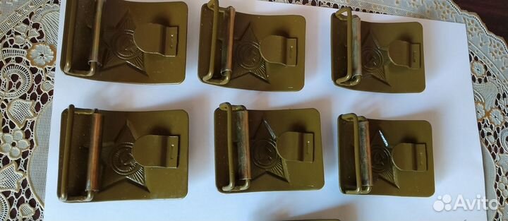 Набор солдатских полевых пряжек СССР