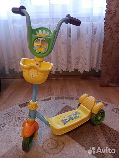 Самокат детский трехколесный бу