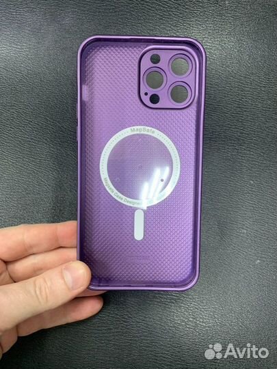 Чехол стеклянный Magsafe iPhone 13 ProMax