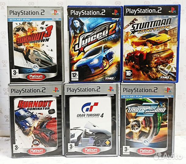 Ассортимент гонок для PS2