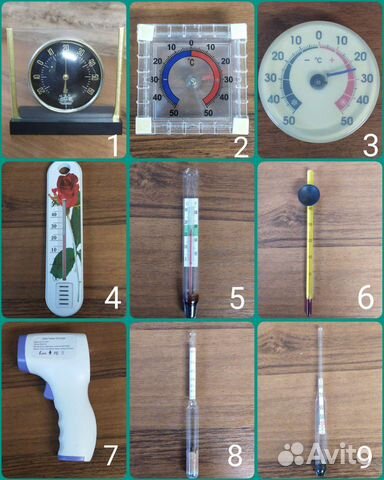Градусники уличные и комнатные