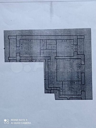 3-к. квартира, 61,4 м², 2/9 эт.