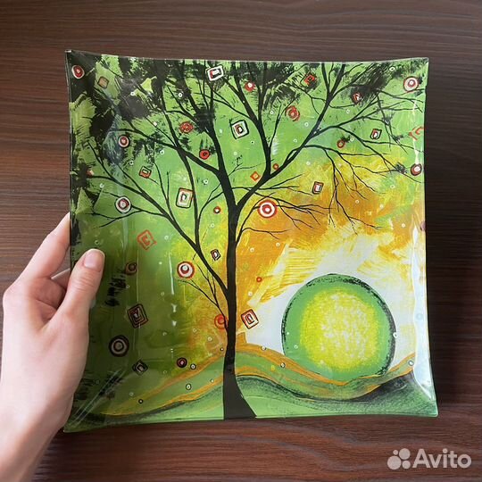 Квадратные тарелки «времена года»