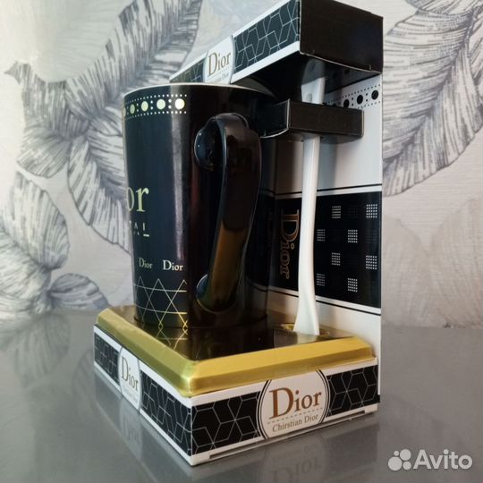 Кружка с ложкой Dior