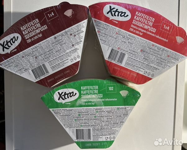 Фильтры для кофеварки 200шт Финляндия