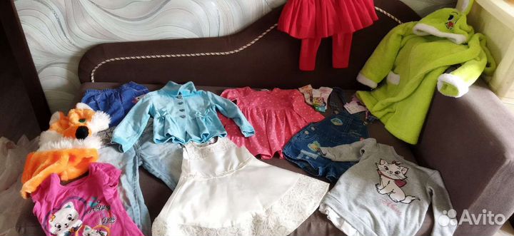 Вещи пакетом на девочку размером от 86 до 98
