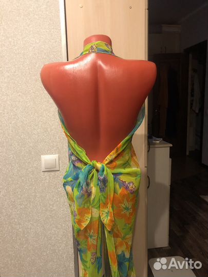 Накидка женская пляжная длинная