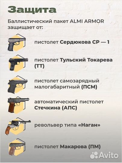 Баллистический пакет 25х30 см, Бр 2 класс