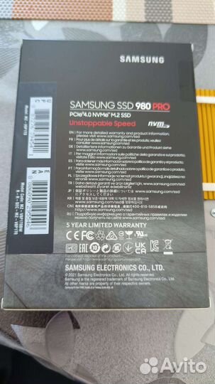 Ssd m2 samsung 980 pro 1tb