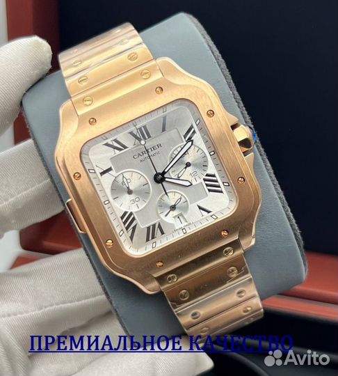 Шикарные мужские часы Cartier