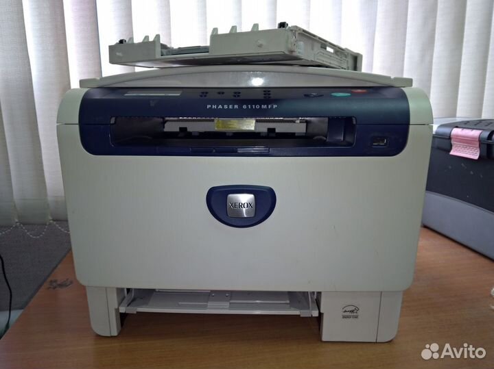 Мфу лазерное Xerox Phaser 6110MFP/B, цветн., A4
