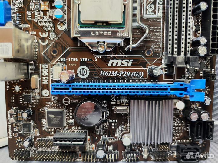Материнская плата LGA 1155 MSI H61M-P20 (G3)