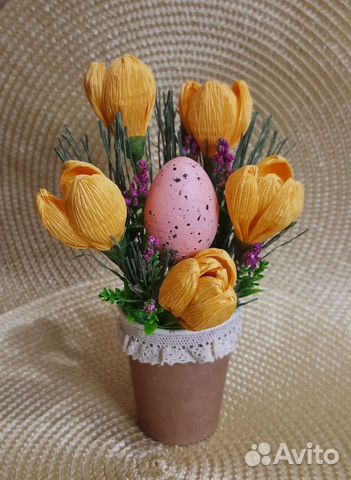 Пасхальный декор, букет, поделка