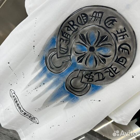 Chrome Hearts футболка белая