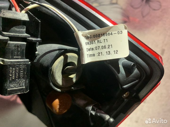 Фонарь задний левый Skoda Rapid 2 NA2 2020-2022