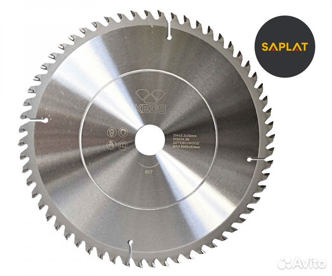 Диск пильный по дереву keos 254x30 z60 (WB254.60)