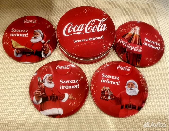 Полставки под стаканы или кружки Coca-Cola