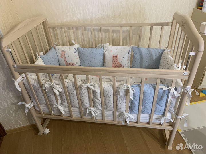 Комплект в детскую кроватку бортики 120х60