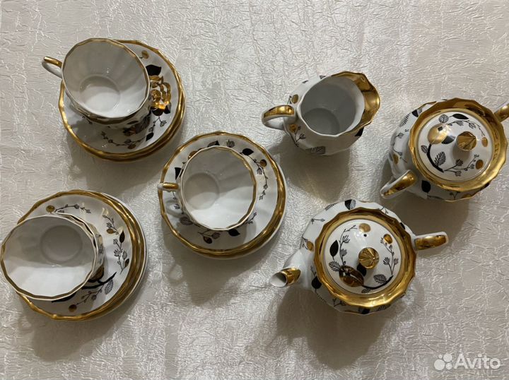 Сервиз чайный Золотая Роза