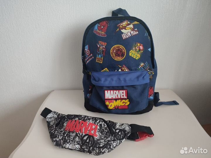 Детские рюкзак и поясная сумка Marvel