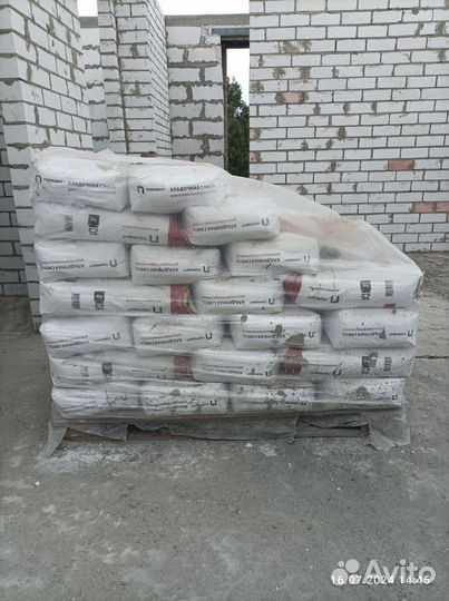 Пеноблоки газоблоки 600 250 400, кладочная смесь