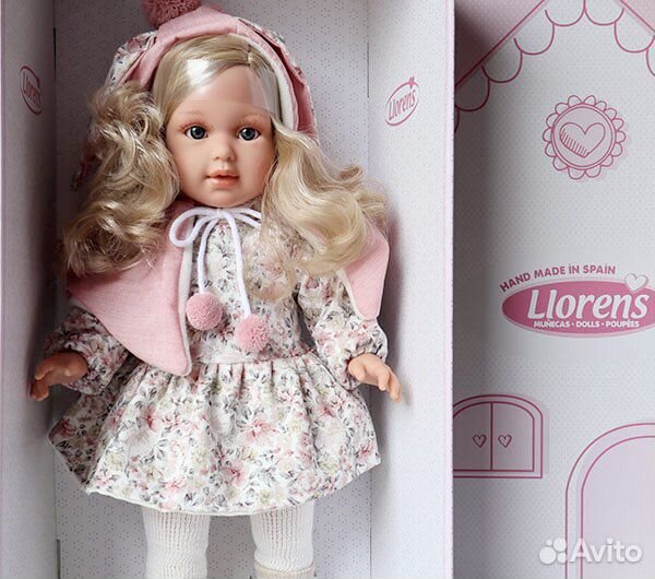 Новая кукла зайка Llorens Люсия 40 см Испания