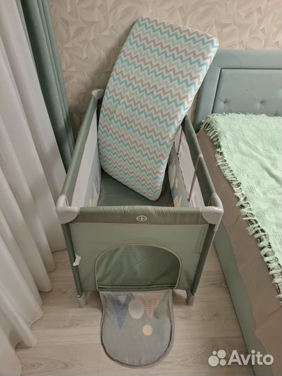 Манеж-кровать Amarobaby Transform Mountains Green