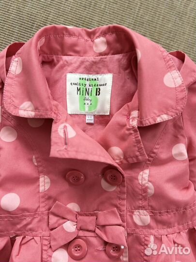 Плащ, сандалии 19р, Платье Carters, 6-9 месяцев