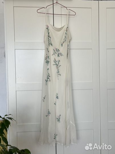 Винтажное белое платье