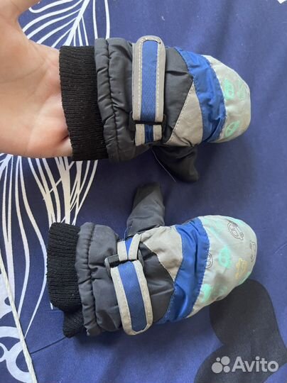 Варежки непромокаемые тёплые /Краги