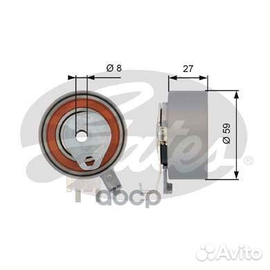 T43139 gates Ролик грм T43139 Gates