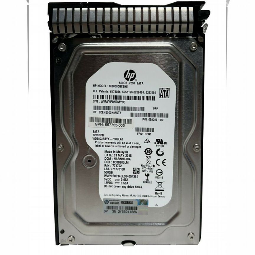 [658103-001] Жесткий Диск Hp 500gb Sata3 3.5" Hdd 658103-001