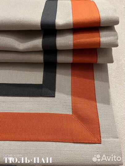 Римская штора с кантом на заказ