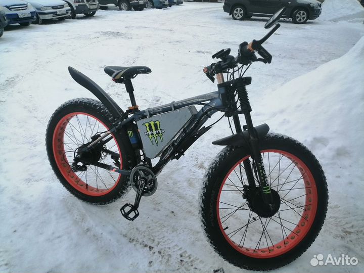 Электровелосипед фетбайк полный привод