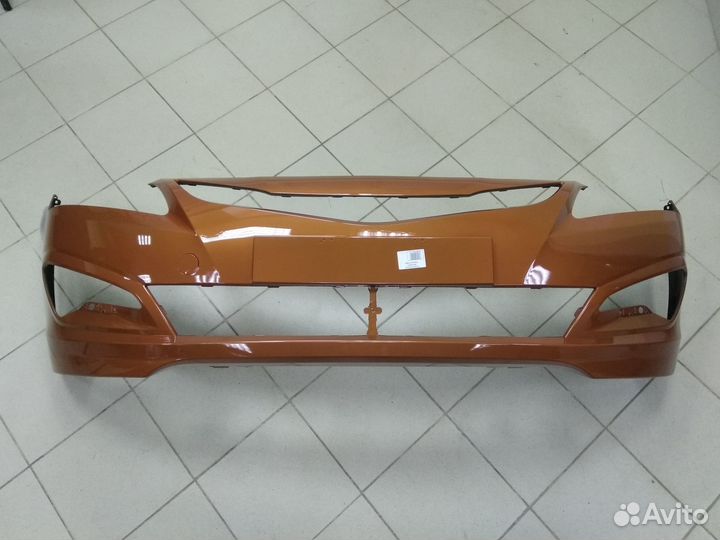 Бампер передний Hyundai Solaris 2014-17 в цвет