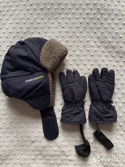 Шапка didriksons + перчатки