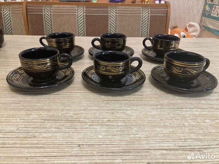 Сервиз кофейный синий кобальт