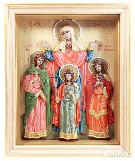 Икона Вера Надежда Любовь и мать их София