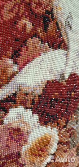 Картина из алмазной мозайки готовая. Ручная работа