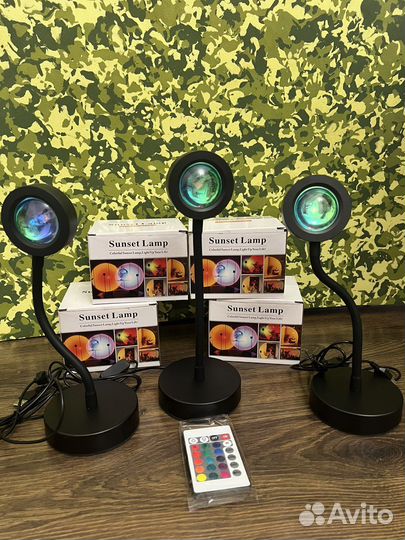 Лампа закатная / светильник с эффектом заката