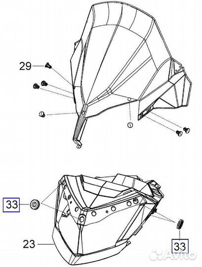 Втулка ветрового стекла BRP 517303756