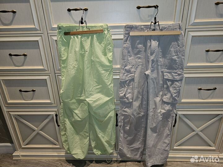 Брюки карго ecru+брюки летние из плащевки подарок