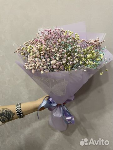 Букет цветов из гипсофилы