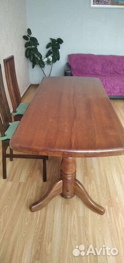 Стол обеденный и стулья бу