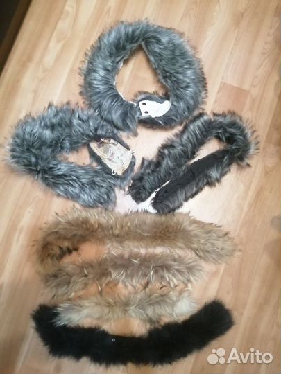 Мех натуральный и искусственный воротник опушка