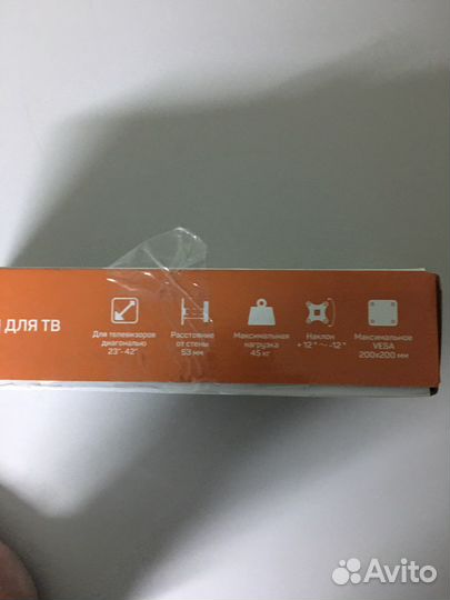 Кронштейн для тв наклонный Dexp 23”-42