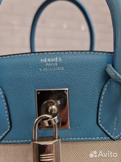 Сумка hermes birkin 35 blue togo jeans